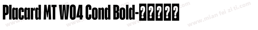 Placard MT W04 Cond Bold字体转换